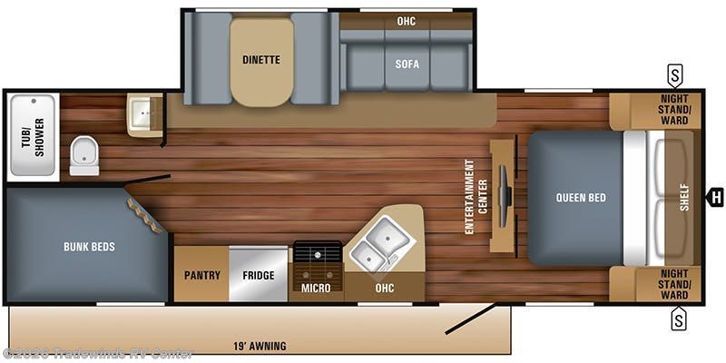 2018 Jayco Jay Feather 25BH - Used Travel Trailer For Sale by Tradewinds RV Center in Clio, Michigan
