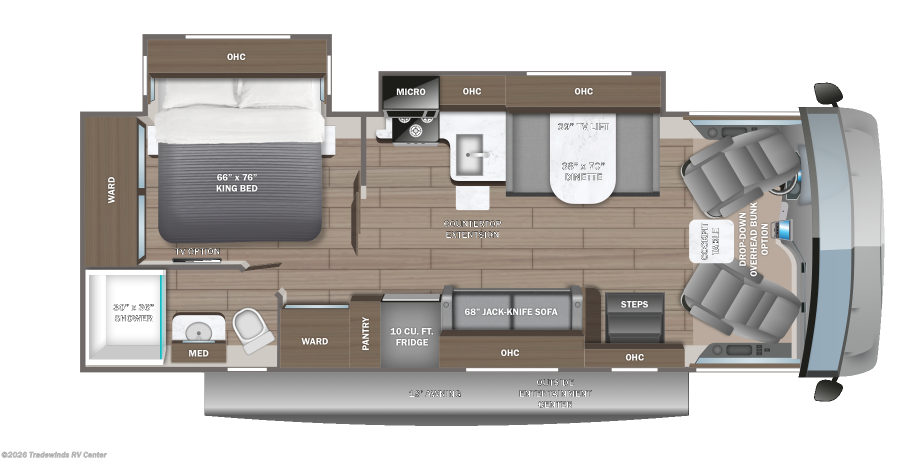 2027 Jayco Alante 27A - New Class A For Sale by Tradewinds RV Center in Clio, Michigan