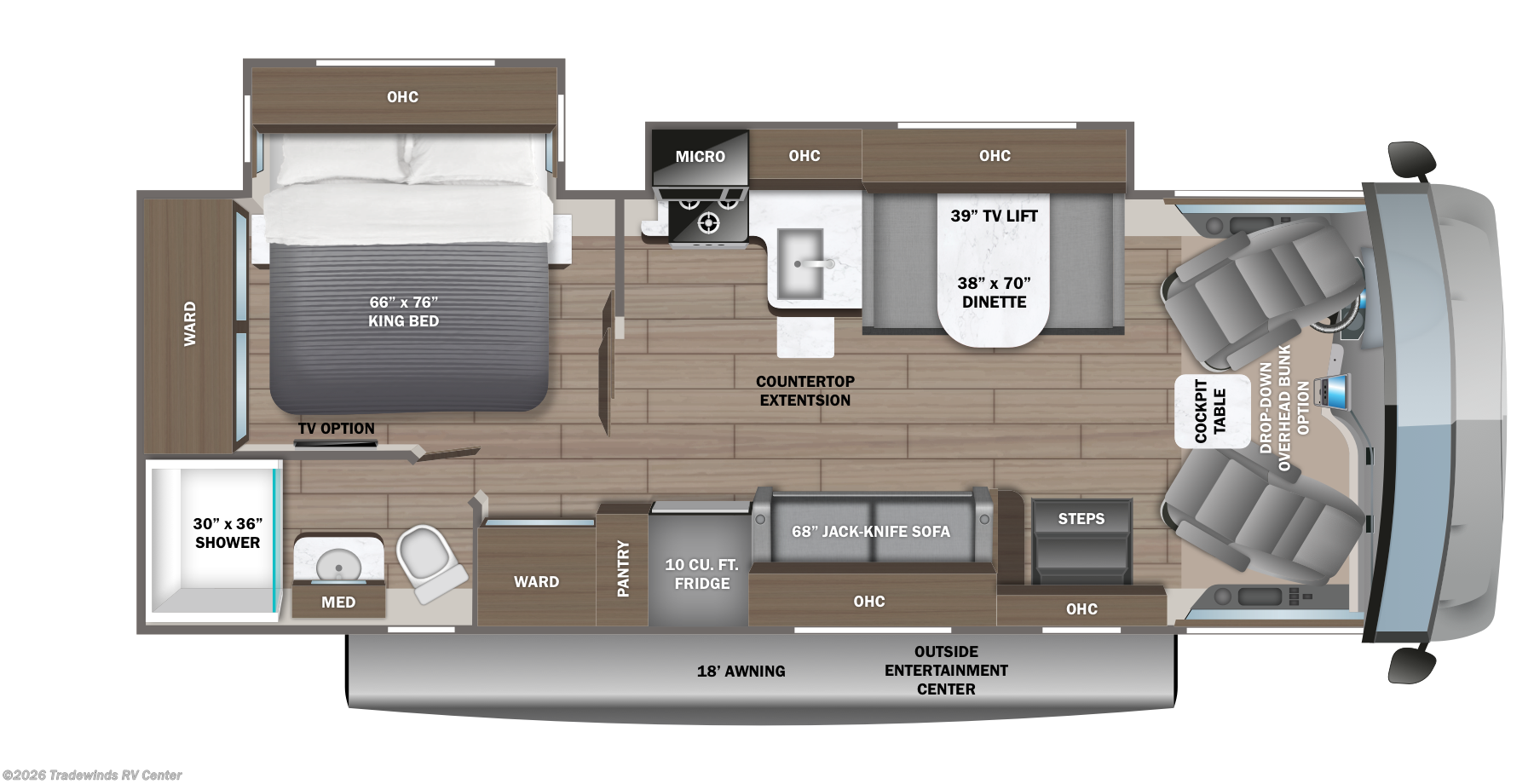 2027 Jayco Alante 27A - New Class A For Sale by Tradewinds RV Center in Clio, Michigan