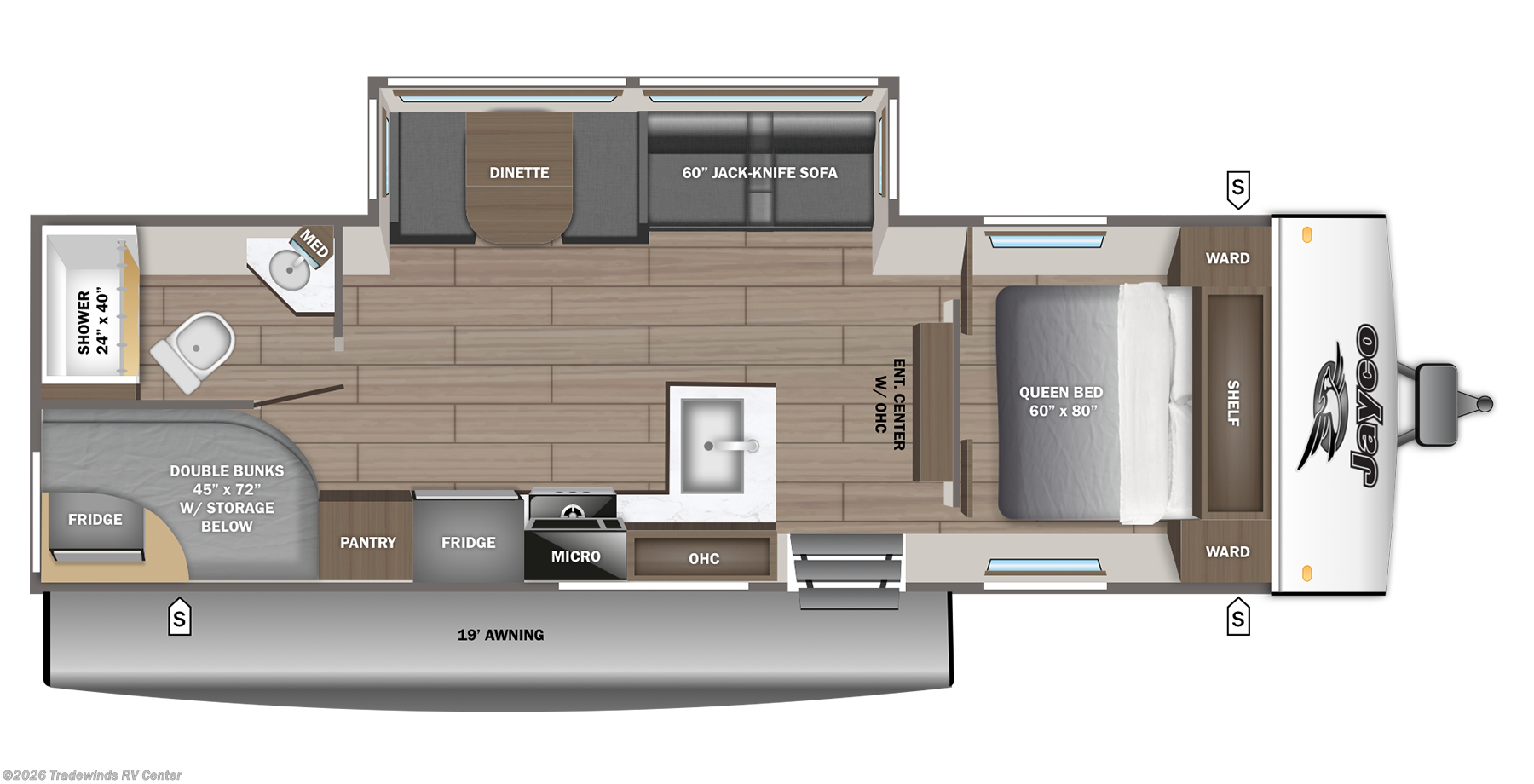 2027 Jayco Jay Feather SL 26BHSL - New Travel Trailer For Sale by Tradewinds RV Center in Clio, Michigan