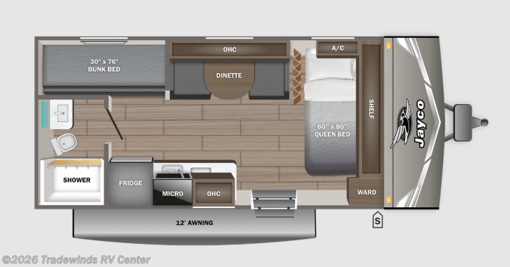 2027 Jayco Jay Flight 175BH - New Travel Trailer For Sale by Tradewinds RV Center in Clio, Michigan