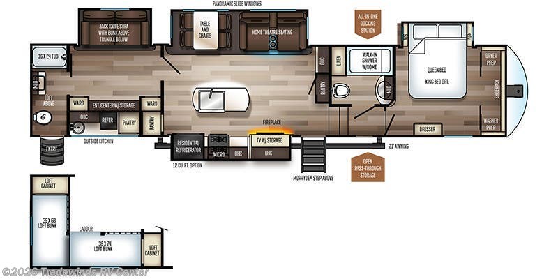 2021 Forest River Sabre 38DBQ - Used Fifth Wheel For Sale by Tradewinds RV Center in Clio, Michigan