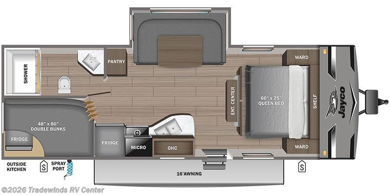 2022 Jayco Jay Flight 242BHS - Used Travel Trailer For Sale by Tradewinds RV Center in Clio, Michigan