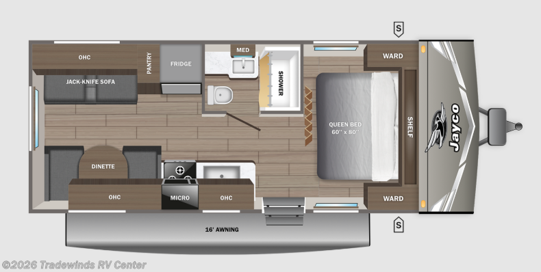 2027 Jayco Jay Flight 210QB - New Travel Trailer For Sale by Tradewinds RV Center in Clio, Michigan
