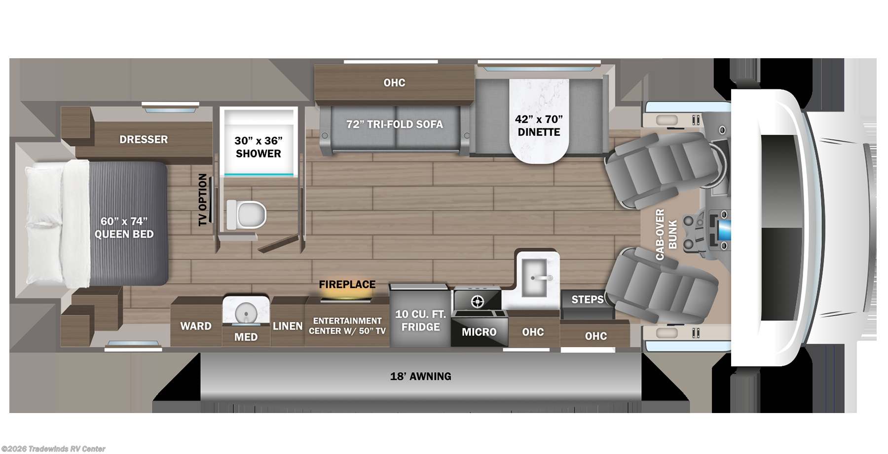2027 Jayco Greyhawk 30Z - New Class C For Sale by Tradewinds RV Center in Clio, Michigan