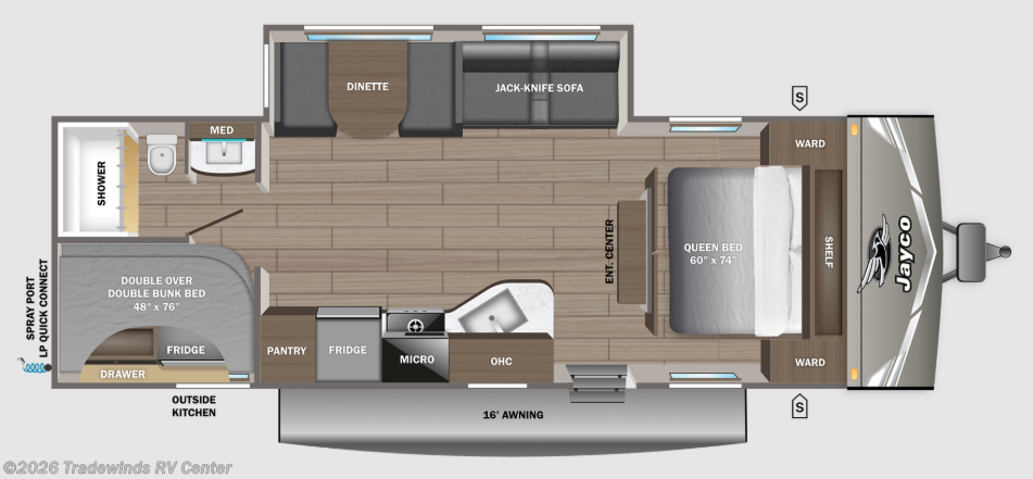 2027 Jayco Jay Flight 261BHS - New Travel Trailer For Sale by Tradewinds RV Center in Clio, Michigan