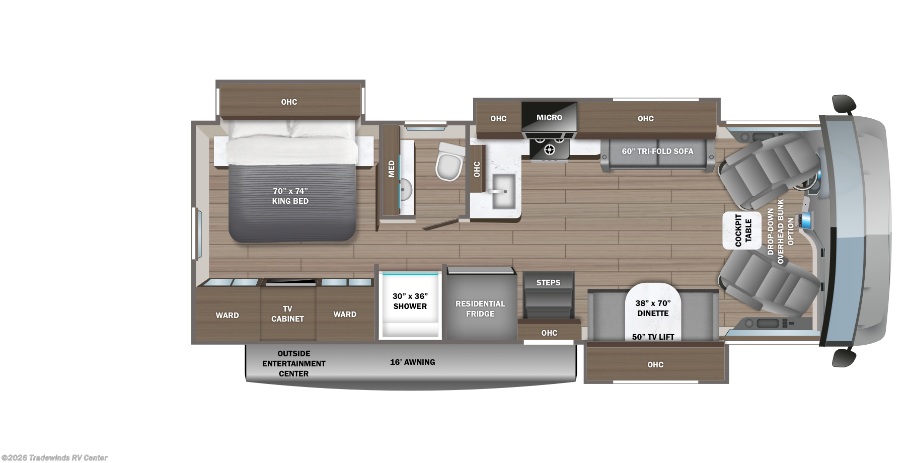 2027 Jayco Precept 31UL - New Class A For Sale by Tradewinds RV Center in Clio, Michigan