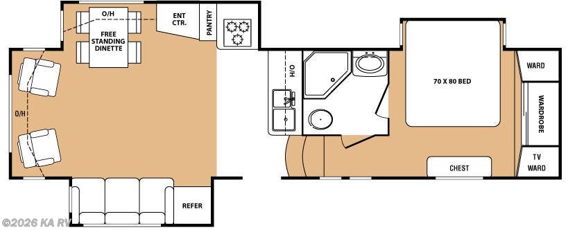 2007 Keystone Everest 323K - Used Fifth Wheel For Sale by KA RV in Desert Hot Springs, California features Slideout