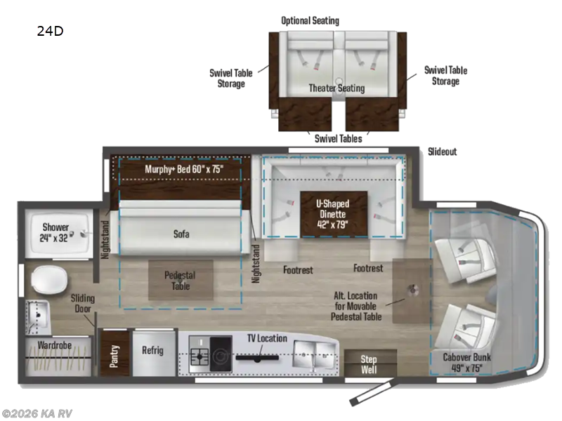 2023 Winnebago View 24D - Used Class C For Sale by KA RV in Desert Hot Springs, California features Slideout
