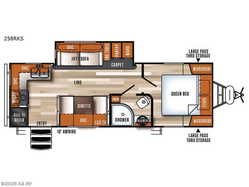 2019 Forest River Vibe Extreme Lite 258RKS - Used Travel Trailer For Sale by KA RV in Desert Hot Springs, California features Slideout