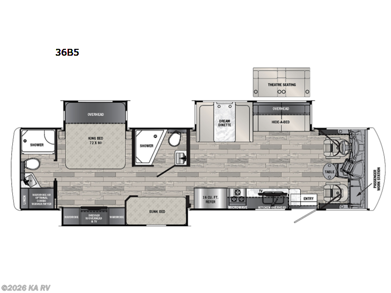 2021 Forest River Georgetown 5 Series 36B5 - Used Class A For Sale by KA RV in Desert Hot Springs, California features Slideout