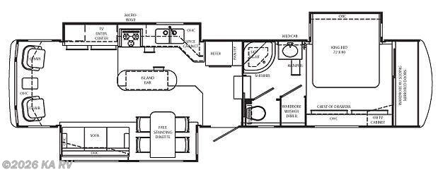 2008 McKenzie Medallion Estate 36RLT - Used Fifth Wheel For Sale by KA RV in Desert Hot Springs, California features Slideout