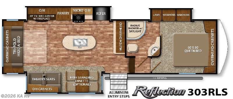 2016 Grand Design Reflection 303RLS - Used Fifth Wheel For Sale by KA RV in Desert Hot Springs, California features Slideout
