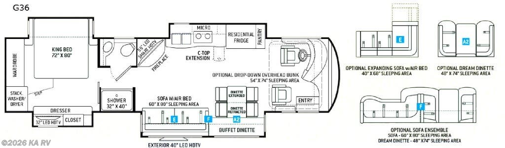 2017 Thor Motor Coach Venetian G36 - Used Class A For Sale by KA RV in Desert Hot Springs, California features Slideout