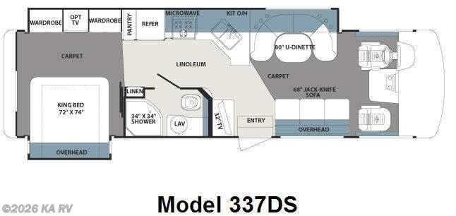2011 Forest River Georgetown 337DS - Used Class A For Sale by KA RV in Desert Hot Springs, California features Slideout