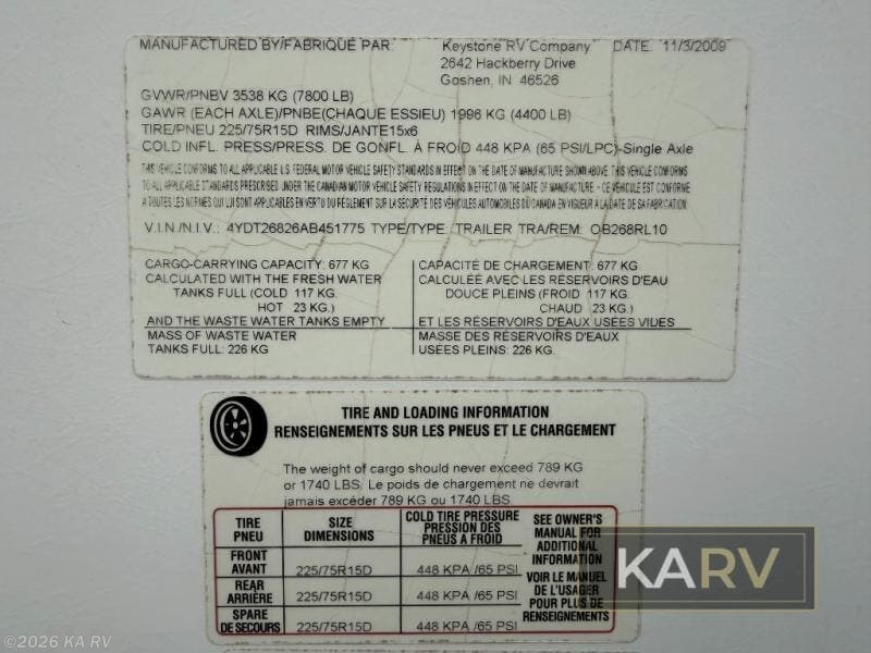 Used 2010 Keystone Outback 268RL available in Desert Hot Springs, California