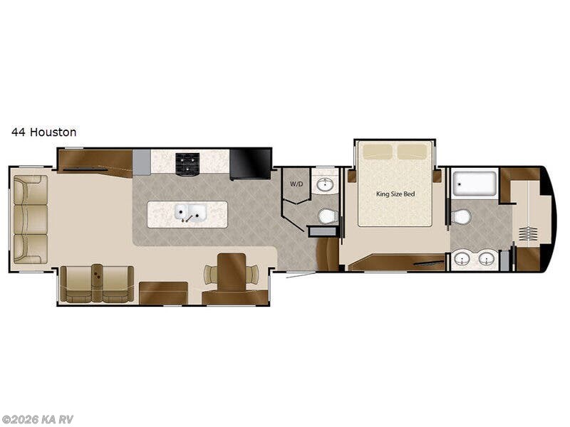 2017 DRV Mobile Suites 44 Houston - Used Fifth Wheel For Sale by KA RV in Desert Hot Springs, California features Slideout