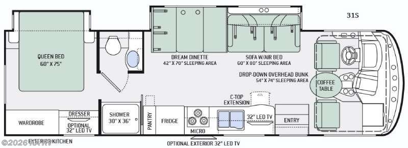 2016 Thor Motor Coach Hurricane 31S - Used Class A For Sale by KA RV in Desert Hot Springs, California features Slideout