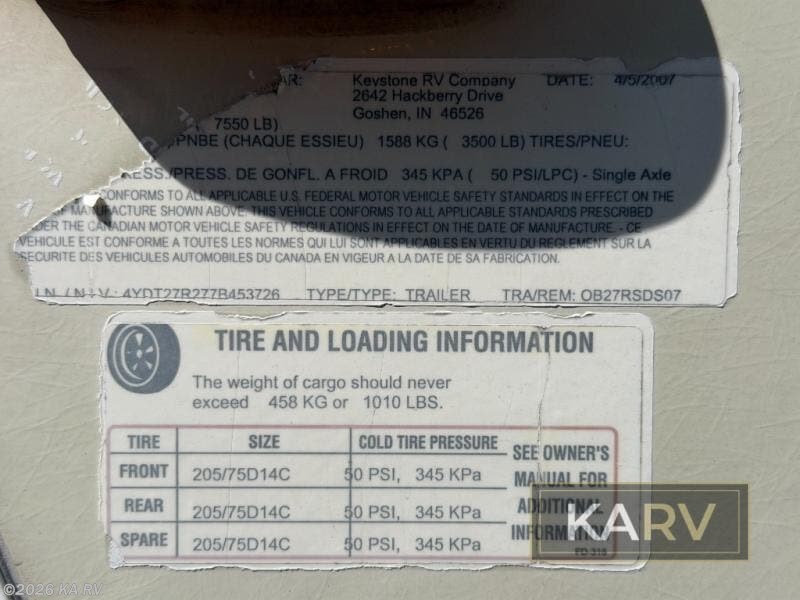 2007 Outback 27RSDS by Keystone from KA RV in Desert Hot Springs, California