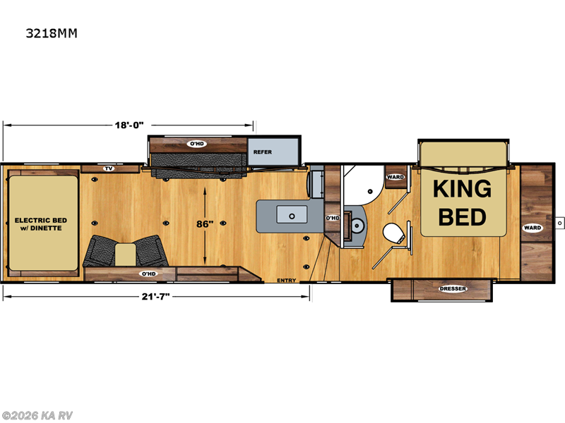 2023 Eclipse Attitude Widebody 3218MM - Used Toy Hauler For Sale by KA RV in Desert Hot Springs, California features Slideout