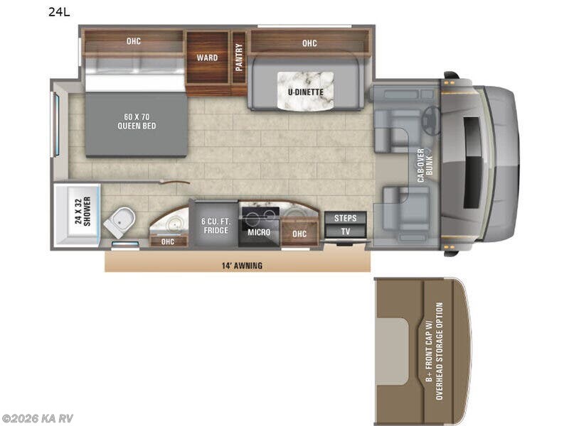 2020 Entegra Coach Qwest 24L - Used Class C For Sale by KA RV in Desert Hot Springs, California features Slideout