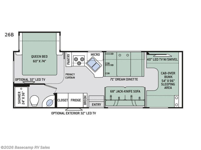 2017 Thor Motor Coach Chateau 26B - Used Class C For Sale by Basecamp RV Sales in Rocklin, California features Slideout