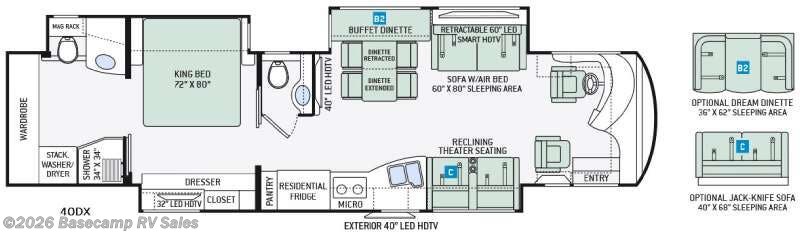 2016 Thor Motor Coach Tuscany 40DX - Used Class A For Sale by Basecamp RV Sales in Rocklin, California features Slideout