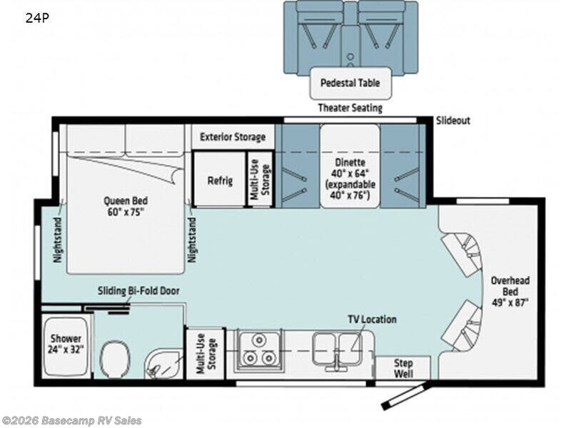 2020 Winnebago Porto 24P - Used Class C For Sale by Basecamp RV Sales in Rocklin, California features Slideout