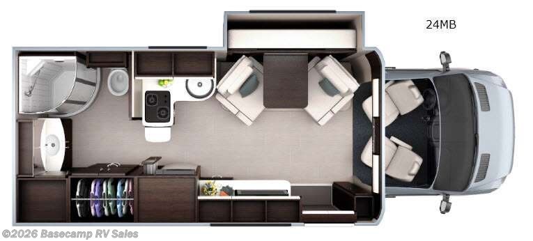 2016 Leisure Travel Unity U24MB - Used Class B For Sale by Basecamp RV Sales in Rocklin, California features Slideout