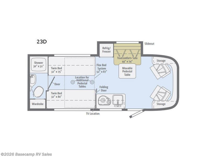 2017 Winnebago Trend 23D - Used Class C For Sale by Basecamp RV Sales in Rocklin, California features Slideout