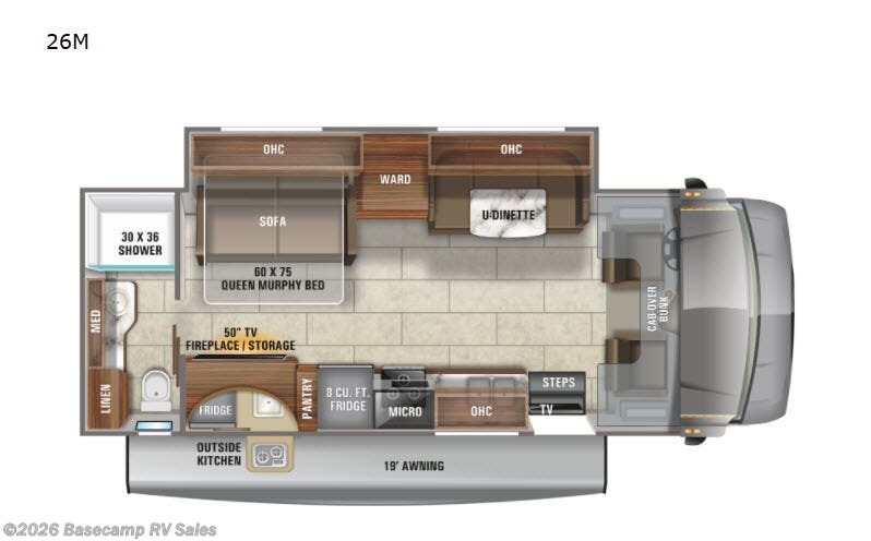 2021 Jayco Redhawk 26M - Used Class C For Sale by Basecamp RV Sales in Rocklin, California features Slideout