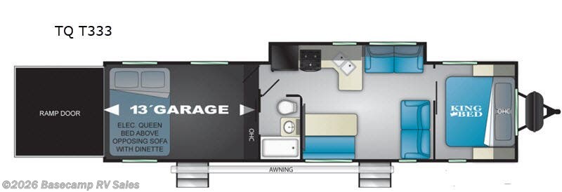 2020 Heartland Torque TQ T333 - Used Toy Hauler For Sale by Basecamp RV Sales in Rocklin, California features Slideout