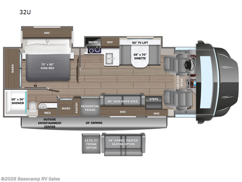 2024 Entegra Coach Accolade XT 32U - Used Super C For Sale by Basecamp RV Sales in Rocklin, California features Slideout
