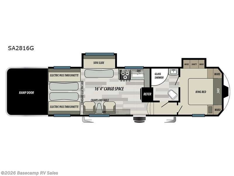 2021 Forest River Stealth SA2816G - Used Toy Hauler For Sale by Basecamp RV Sales in Rocklin, California features Slideout