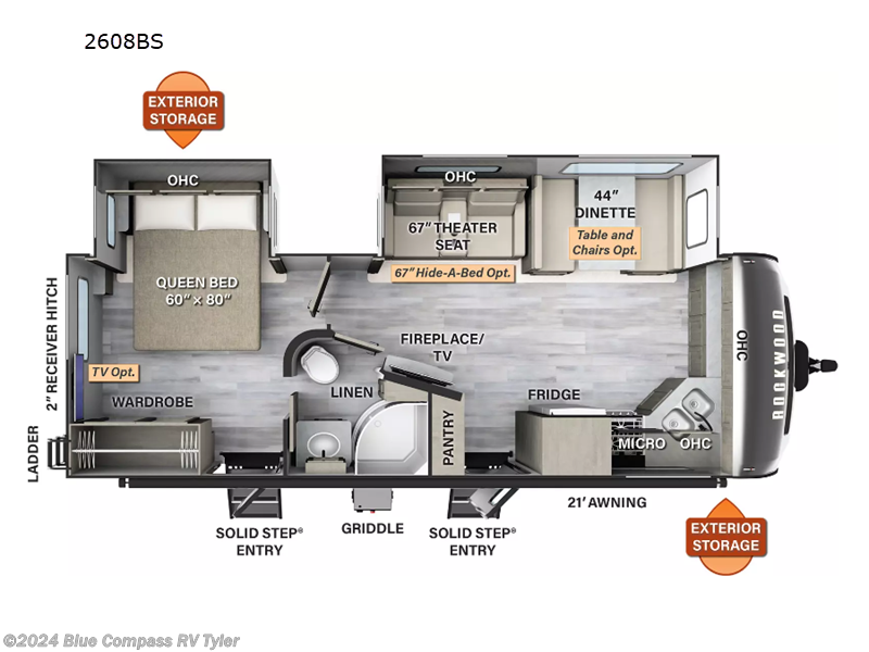 2024 Forest River Rockwood Ultra Lite 2608BS RV for Sale in Tyler, TX