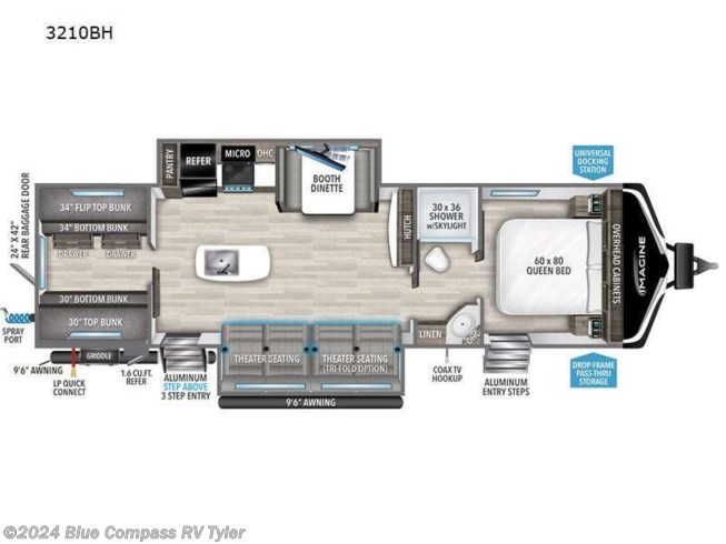 2024 Grand Design Imagine 3210BH - New Travel Trailer For Sale by Blue Compass RV Tyler in Tyler, Texas