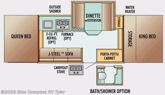 2008 Jayco Jay Series 1206 - Used Popup For Sale by Blue Compass RV Tyler in Tyler, Texas features Slideout