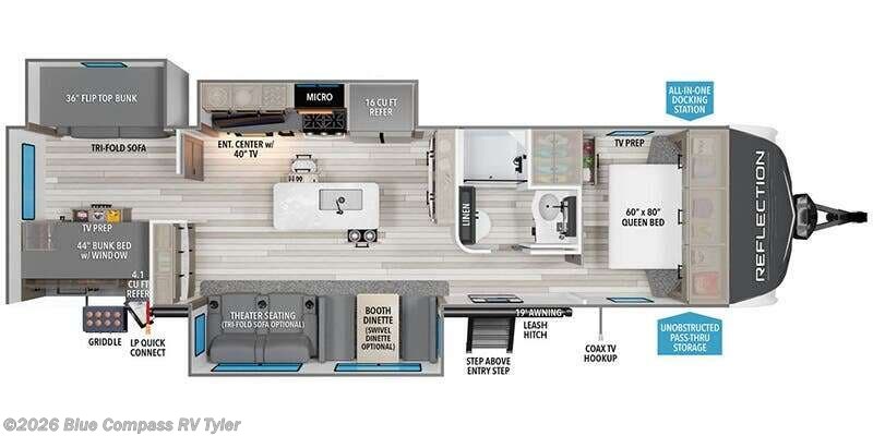 2025 Grand Design Reflection 312BHTS - New Travel Trailer For Sale by Blue Compass RV Tyler in Tyler, Texas