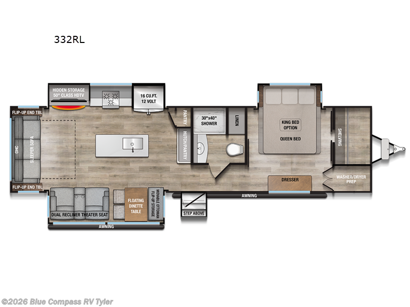 2026 Alliance RV Avenue 332RL - New Travel Trailer For Sale by Blue Compass RV Tyler in Tyler, Texas features Slideout