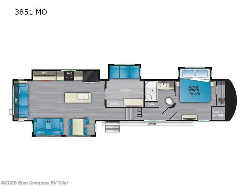 2022 Heartland Big Country 3851MO - Used Fifth Wheel For Sale by Blue Compass RV Tyler in Tyler, Texas features Slideout