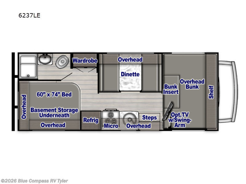 2024 Gulf Stream Yellowstone 6237LE - Used Class C For Sale by Blue Compass RV Tyler in Tyler, Texas