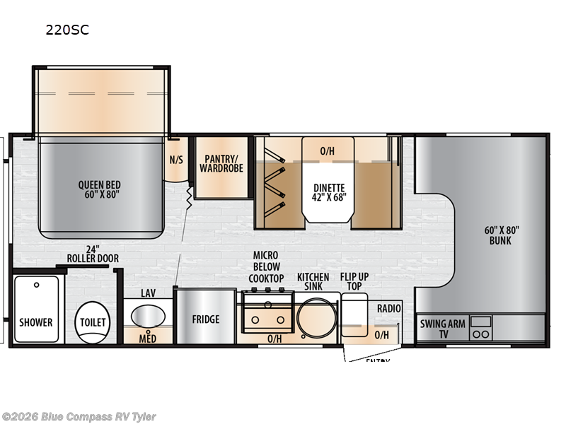 2025 East to West Entrada 220SC - Used Class C For Sale by Blue Compass RV Tyler in Tyler, Texas features Slideout