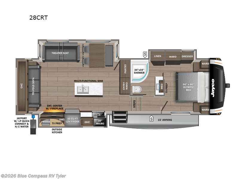 2025 Jayco Eagle HT 28CRT - Used Fifth Wheel For Sale by Blue Compass RV Tyler in Tyler, Texas features Slideout
