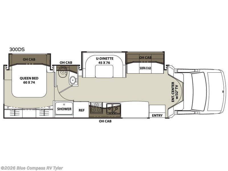 2018 Coachmen Concord 300DS Ford - Used Class C For Sale by Blue Compass RV Tyler in Tyler, Texas features Slideout