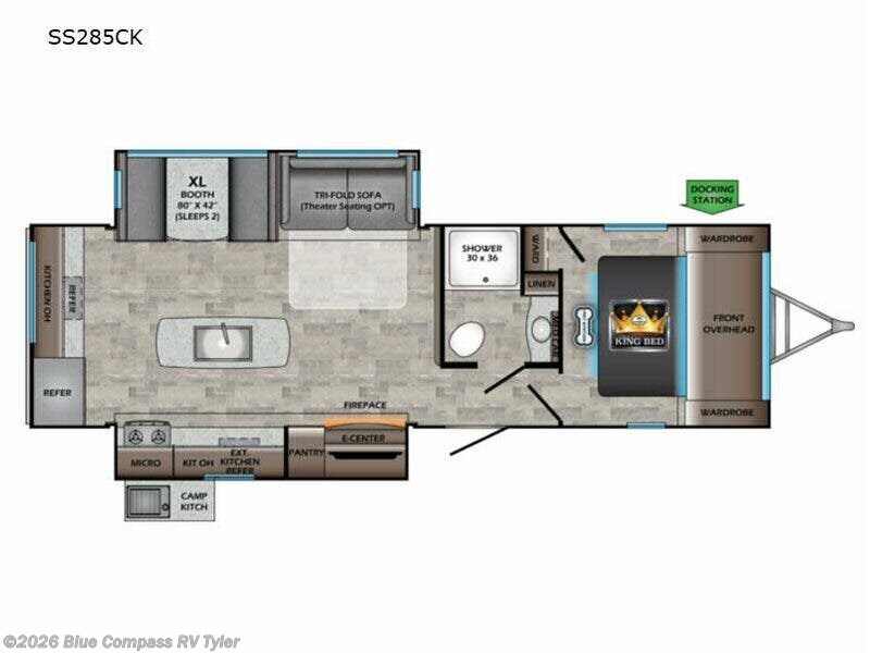 2022 CrossRoads Sunset Trail 285CK - Used Travel Trailer For Sale by Blue Compass RV Tyler in Tyler, Texas features Slideout