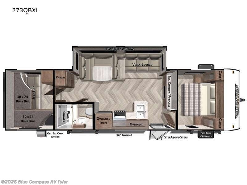 2021 Forest River Wildwood X-Lite 273QBXL - Used Travel Trailer For Sale by Blue Compass RV Tyler in Tyler, Texas features Slideout