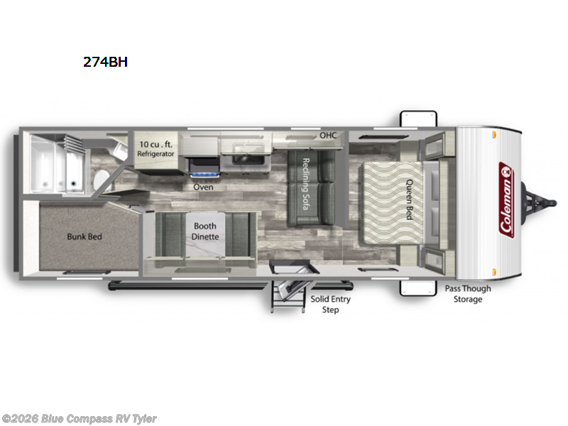 2024 Coleman Lantern LT Series 274BH - Used Travel Trailer For Sale by Blue Compass RV Tyler in Tyler, Texas