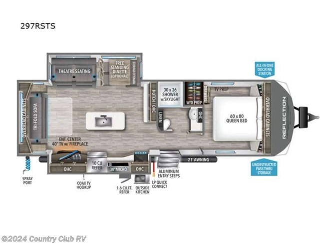 2023 Grand Design Reflection 297RSTS - New Travel Trailer For Sale by Country Club RV in Yuma, Arizona