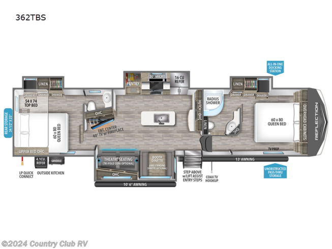 2024 Grand Design Reflection 362TBS - New Fifth Wheel For Sale by Country Club RV in Yuma, Arizona