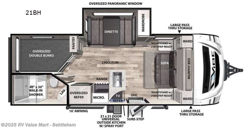 2021 forest river vibe 21bh 2021 forest river vibe 21bh